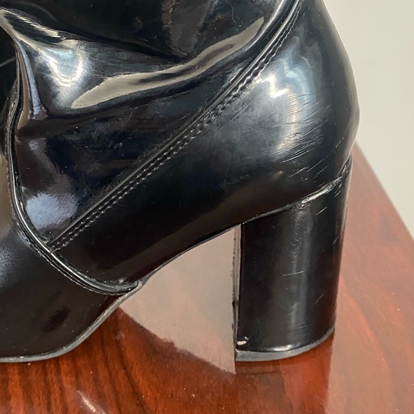 Black Vinyl Pump Boots with Wide Foot — ALDO - Picture 5 of 8